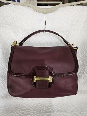 Coach Taylor Leather Flap Crossbody/Satchel